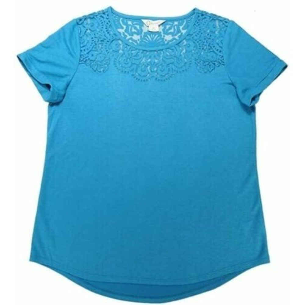 NWT Women's Wonder Limited Womens Amara Burnout Tee Peacock Blue Small